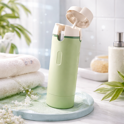 TravelDose™ – Dozownik Podróżny 4w1 | Szczelne Butelki 30 ml